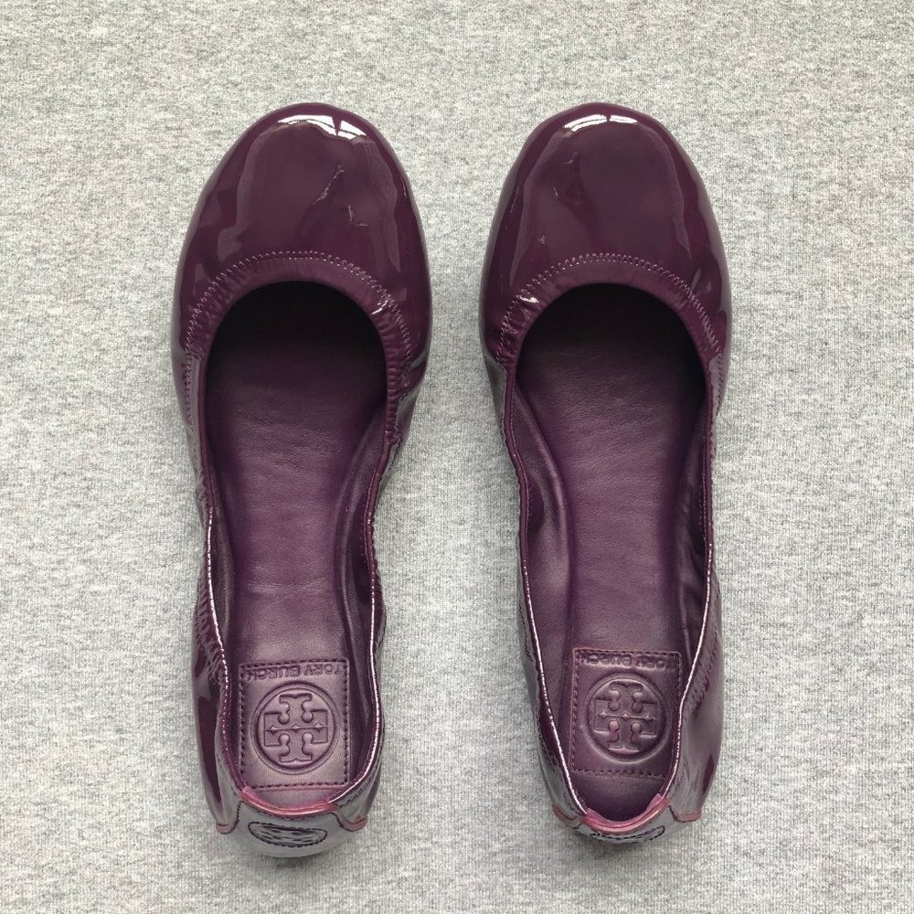 Tory Burch Eddie Purple Patent Leather Size 8